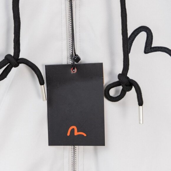 Evisu White Hooded Bomber Jacket - Picture 4 of 9